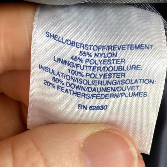 Lands End Womens Quilted Down Puffer Vest Size M Full Zip Mock Neck Outdoors - Picture 6 of 11